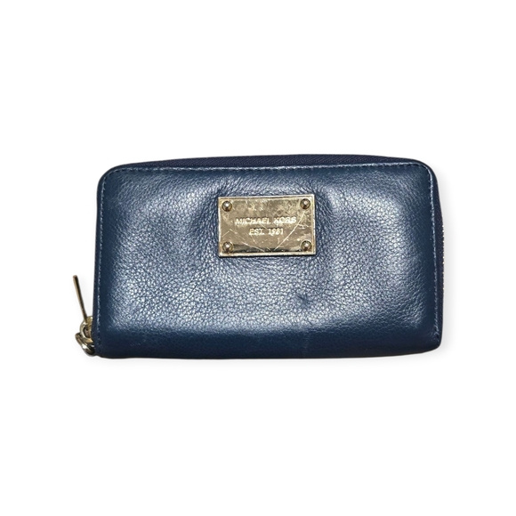 Michael Kors Blue Acordian Wallet - Picture 2 of 4